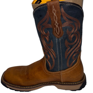 NEW CEBU Men's Work Boot Western Nebraska-Tan US Men's Size 7.5